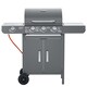 image 1 of Outsunny Gas Barbecue Grill 3+1 Burner Garden BBQ w/ Large Cooking Area