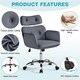 image 4 of Yaheetech Ergonomic Home Office Chair with Headrest Dark Gray | Grey | Dark Grey