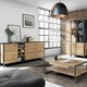 image 5 of High Rock (Large) Sideboard in Matt Black/Riviera Oak