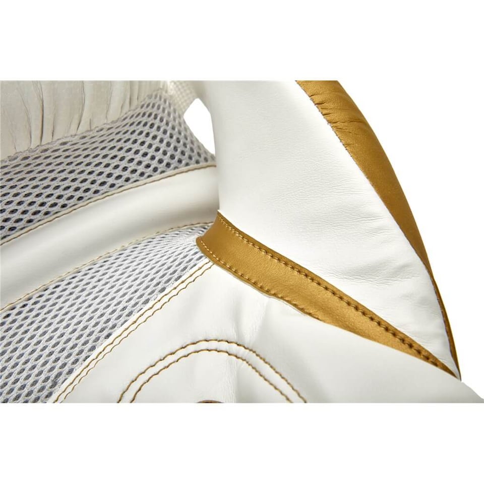 image 1 of Reebok Boxing Gloves - White and Gold, 16oz, Tetra Impact System | White | White and Gold | 16oz