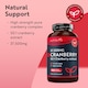 image 2 of Nutravita Max Strength Cranberry 37,500mg - Daily Supplement for Women - 50:1 Pure Cranberry Extract Supplement - Made in The UK - 180 Vegan Capsules