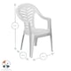 image 3 of Resol Palma Garden Dining Chairs - White - Pack of 2 | White | White