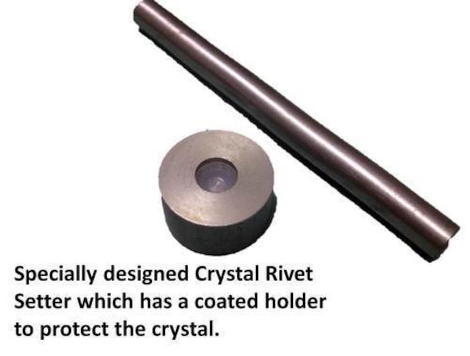 image 1 of 8mm Diamante Rivet Fixing Tool Kit for Leathercraft & DIY Projects