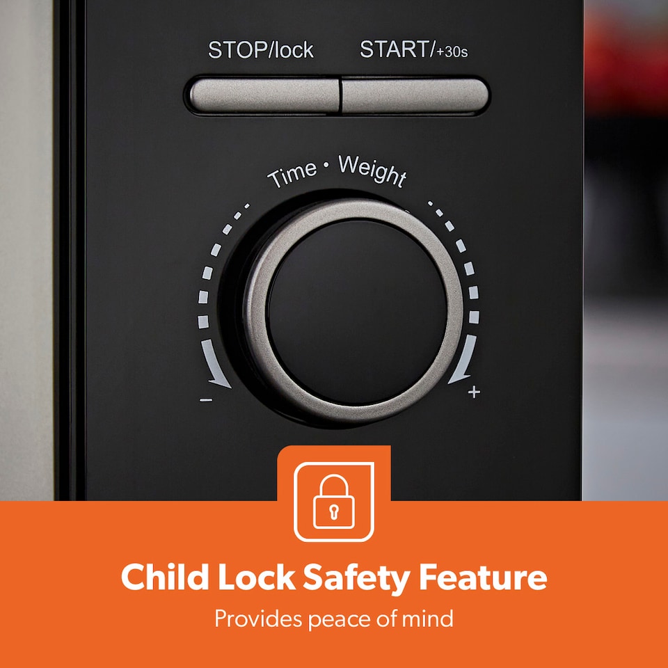 image 1 of GEEPAS 23L Digital Microwave Oven 800W, Black