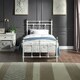image 2 of Bayford Traditional Vintage Style White Metal Bed Frame (Single)