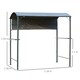 image 5 of Outsunny 2.2 x 1.4m BBQ Shelter, Outdoor Grill Gazebo Canopy with Shelves, Hanging Hooks, and Metal Frame, for Garden Patio Backyard