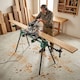 image 8 of HOMCOM Universal Mitre Saw Stand with Adjustable Rollers and Support Arms