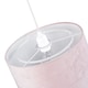 image 3 of Soft Blush Pink Velvet Pendant Lamp Shade with Hanging Felt Stars and Clouds | Pink | Pink | 1