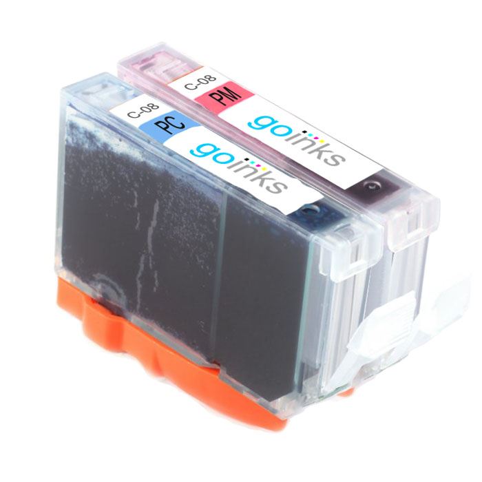1 Compatible Set of Canon CLI-8PC & CLI-PM Printer Ink Cartridges (Photo Set)