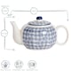 image 6 of Nicola Spring Hand-Printed Dinner Plates - 25.5cm - Blue - Pack of 6 | Blue | Blue