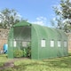 image 2 of Outsunny 4 x 2M Polytunnel Walk-in Garden Greenhouse with Zip Door and Windows