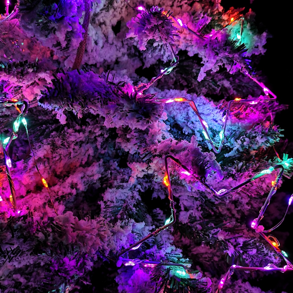 image 1 of 2.6m Set of 10 Star Curtain Lights 227 Rainbow LEDs Microbrights String Lights