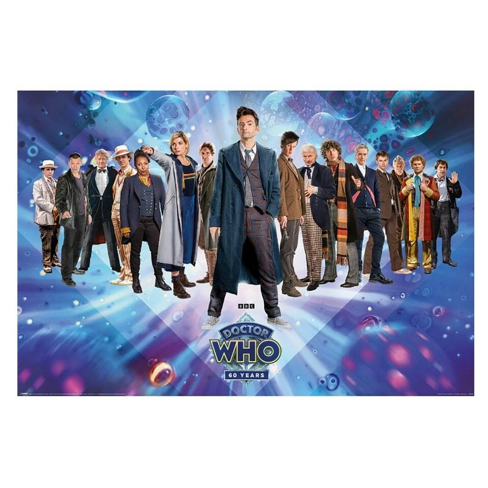 Doctor Who 60th Anniversary Poster - Multicoloured - 61cm x 91cm