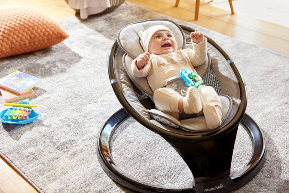 image 1 of Munchkin Baby Swing Black