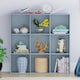 image 2 of Vida Designs Durham 3x3 Cube Storage Bookcase Display Unit, Grey