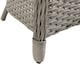 image 8 of Outsunny Rattan Dining Set for 4 with Cushions and Umbrella Hole, Mixed Grey