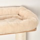 image 8 of PawHut Wall Mounted Cat Tree for Indoor Cats with Scratch Post Oak Beige