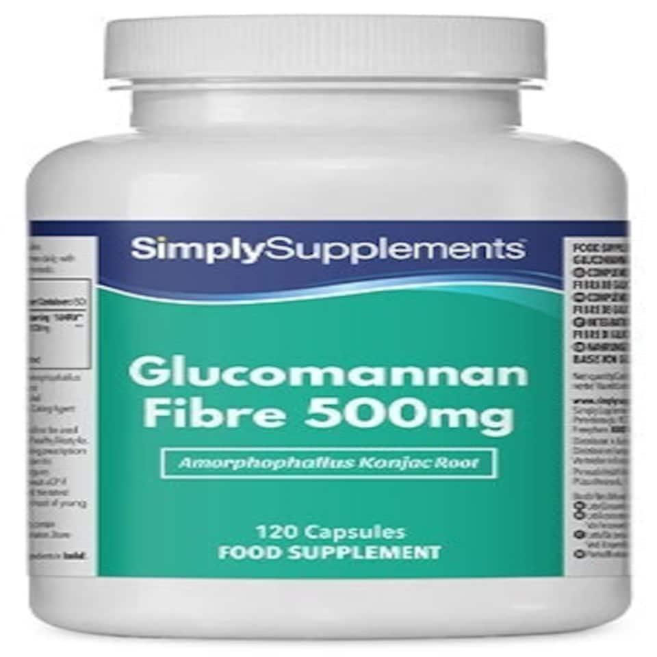 image 1 of Glucomannan Fibre 500mg - 120 Capsules
