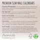 image 7 of Wolves Slim 2026 Calendar | Slimline Wall Calendar | Animal Gift | Plastic Free Packaging | by Avonside Publishing [Calendar] Avonside Publishing Ltd