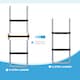 image 2 of SPORTNOW 2 Steps/3 Steps Galvanised Steel Trampoline Ladder Climbing | Silver