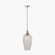 image 3 of Grey Glass Pendant Ceiling Light with Antique Silver Metal Chain Pendant | Grey | Grey | 1
