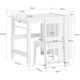 image 4 of SoBuy KMB60-W,Toddler Activity Table and Chair Set with Storage for Playroom | White | White