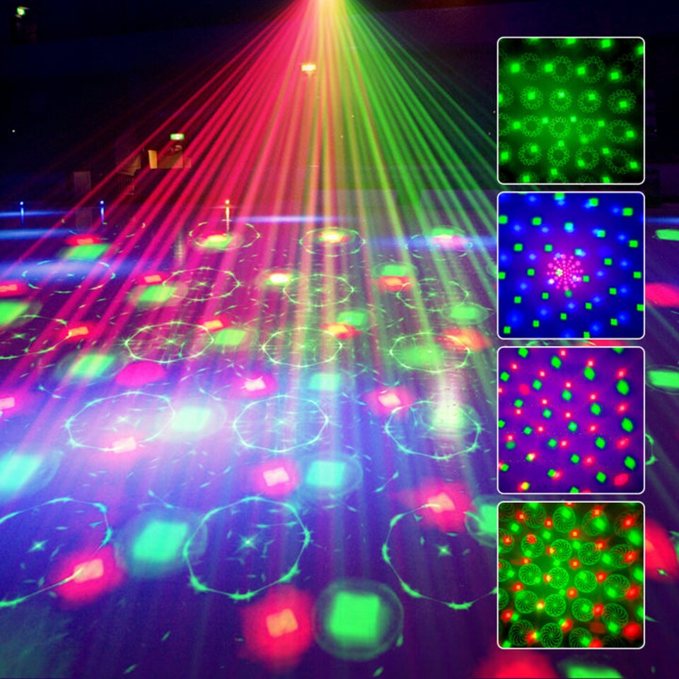 image 1 of Mr Entertainer Moonflare 3-in-1 LED and Laser Party Light