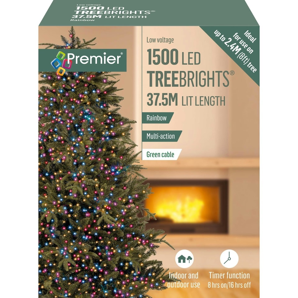 TreeBrights 1500 LED Lights 37.5m - RAINBOW LV162180RBW N/A