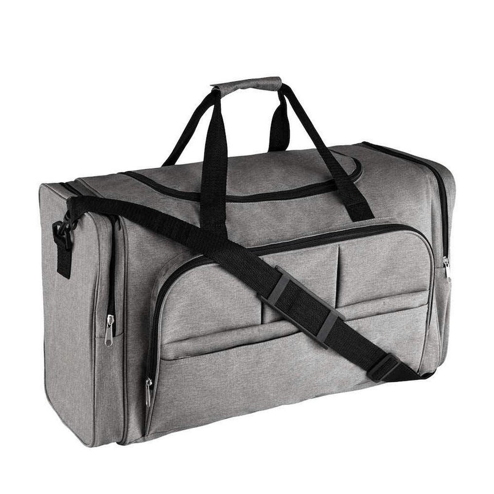 image 1 of SOLS Weekend Holdall Travel Bag - Heather Grey - ONE Silver | ONE
