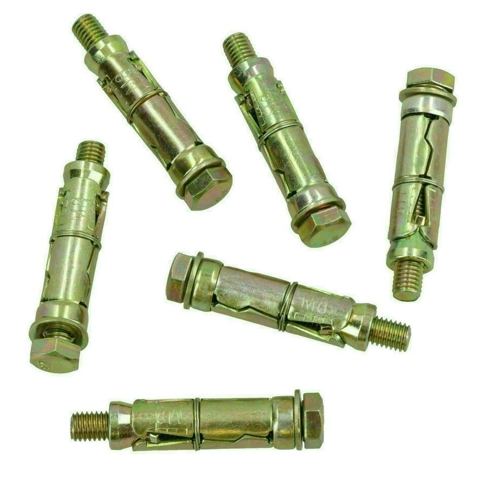 image 1 of M8 8mm x 60mm Expansion Rawl Bolt for Masonry Sleeve Anchors Fastener 6pk