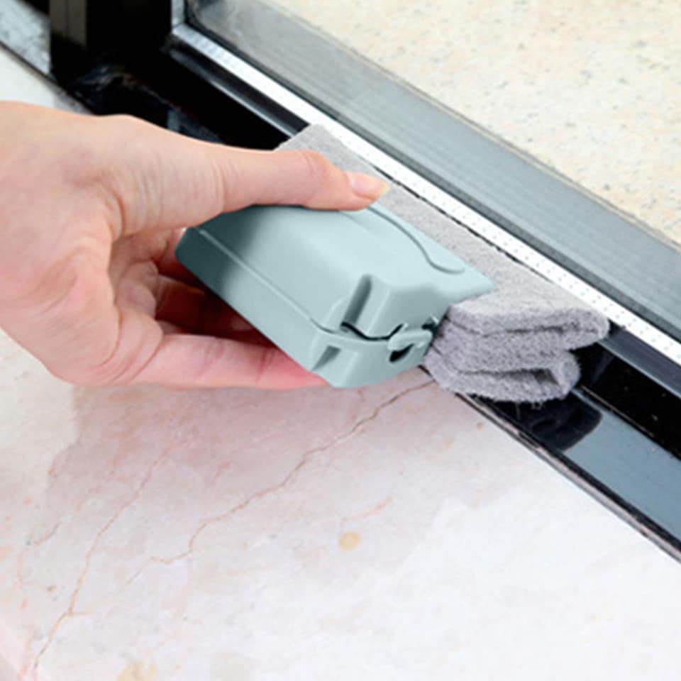 image 1 of Haven Household Groove Gap Cleaning Brush, Blue