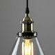 image 3 of ValueLights Norton Glass Smoked Clear Tapered Ceiling Light Pendant and E27 Radio Valve LED 4W Warm White 2700K Bulb