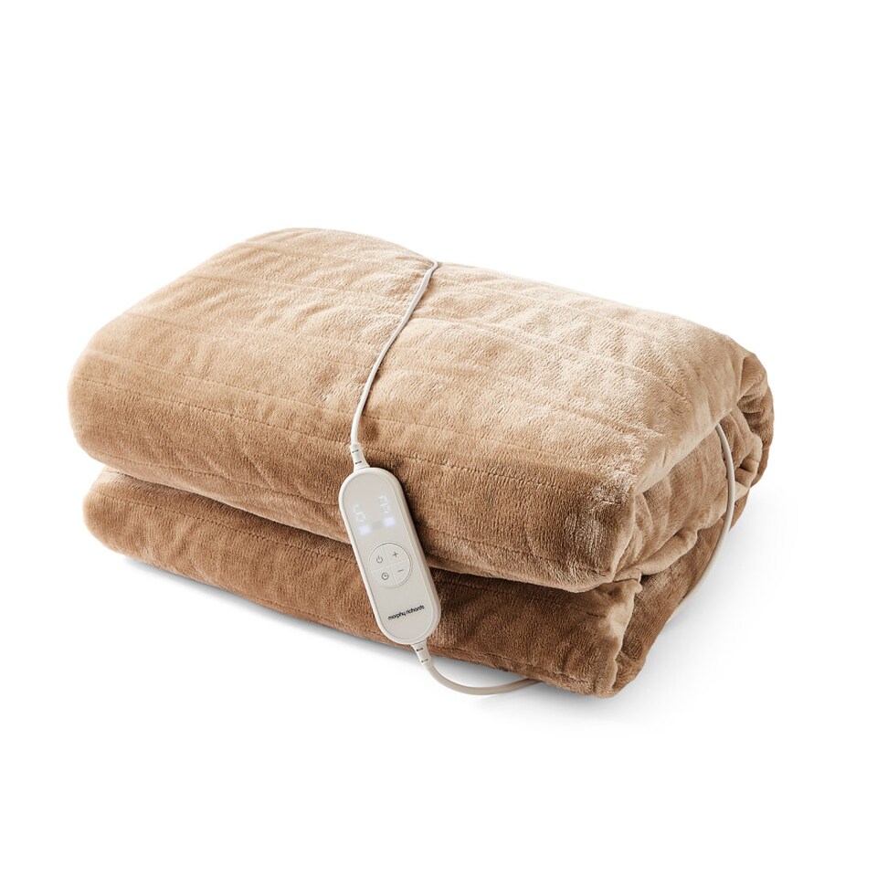 image 1 of Morphy Richards Teddy Fleece & Flannel Fleece Throw 200cm X 180cm Mocca