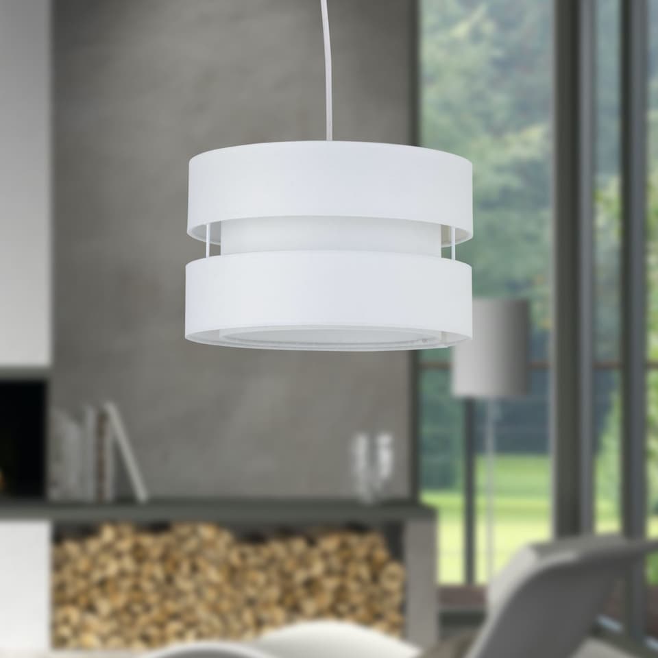 image 1 of Benni - White 26cm Pendant Shade | White | Medium | 1
