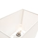 image 5 of Contemporary and Stylish White Linen Fabric Rectangular Lamp Shade | White | White | 1
