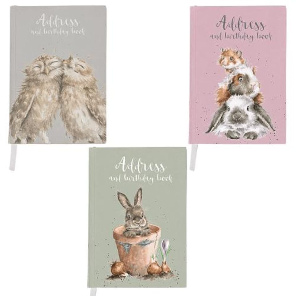 image 1 of Wrendale Designs A5 Address & Birthday Book - 3 Sections, Handbag-Friendly
