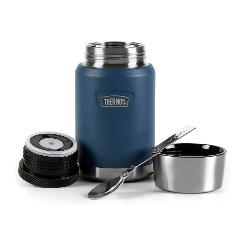 image 1 of Thermos Icon Series Stainless Steel Food Flask 710ml Navy