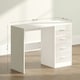 image 7 of HOMCOM Computer Writing Desk with 4 Drawers, High Gloss Home Office Workstation