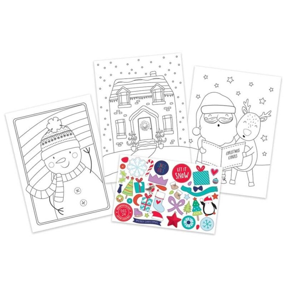 image 1 of Christmas Colouring & Sticker Book