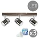 image 1 of ValueLights Rosie Spotlight Gloss Black Spotlight and GU10 Spotlight LED 5W Warm White 3000K Bulb