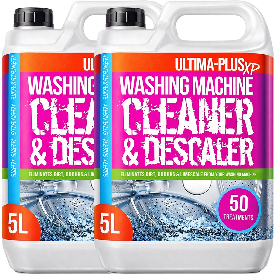 Ultima-Plus XP Washing Machine Cleaner and Descaler Fluid Deeply Cleans, Removes Nasty Odours and Prevents Limescale (10 litres)