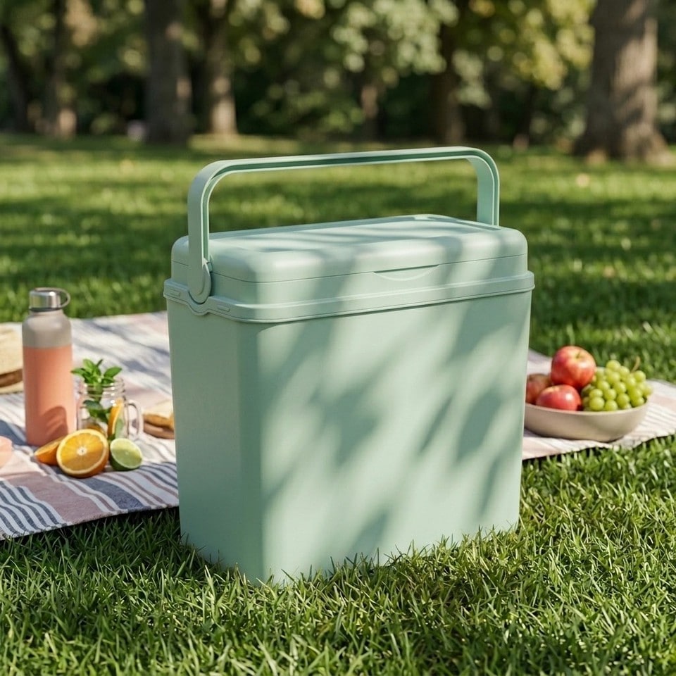 image 1 of Large 24L Pastel Coloured Cooler Box