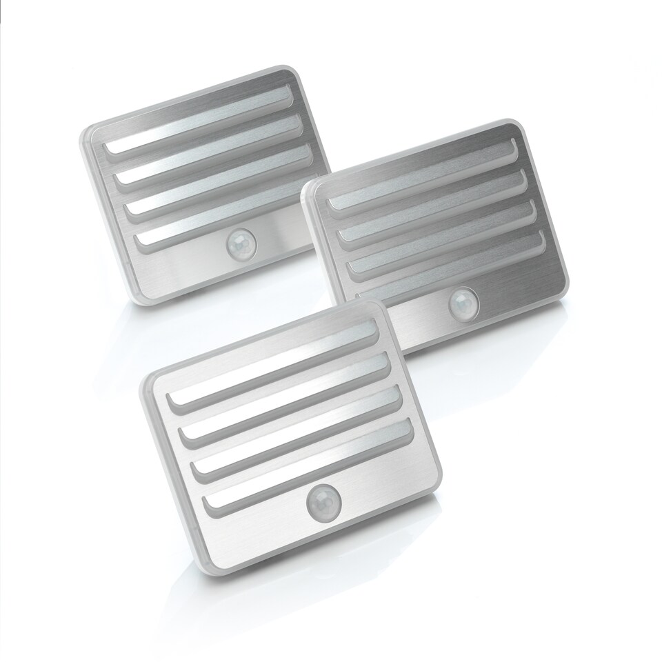 image 1 of Auraglow Motion Sensor Grill Light -  Set of 3