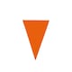 image 7 of Orange Colour Party Bunting 10m with 20 Pennants
