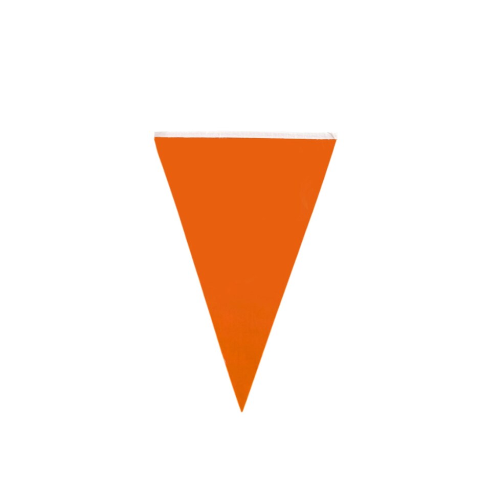 image 1 of Orange Colour Party Bunting 10m with 20 Pennants