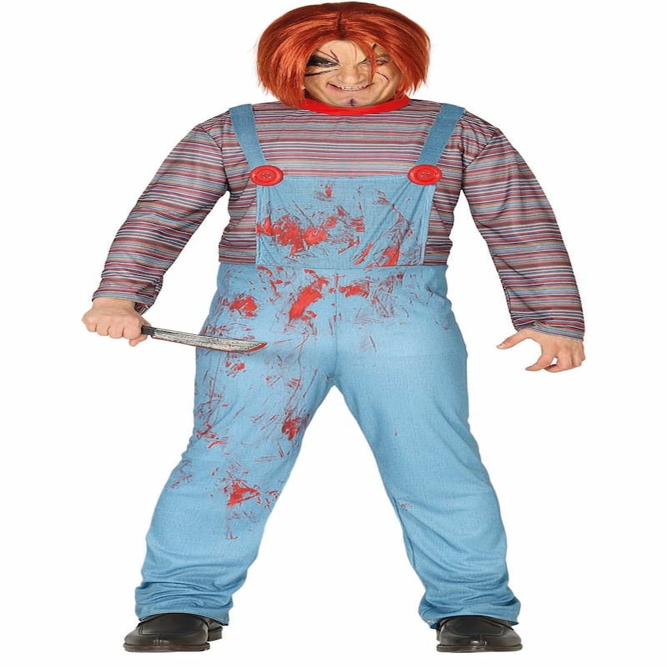 image 1 of Fancy Dress Adult Scary Doll - L