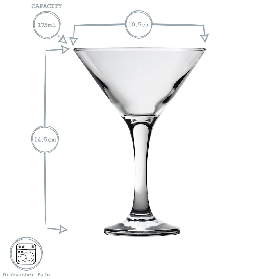 image 1 of Rink Drink Espresso Martini Glasses - 175ml - Pack of 12