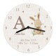 image 6 of Personalised Hessian Rabbit Shabby Chic Large Wooden Clock