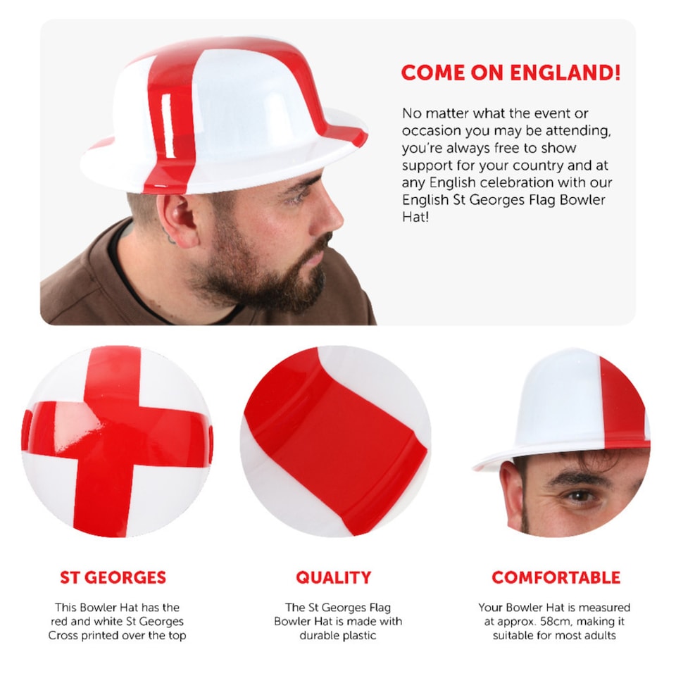 image 1 of St George Bowler Hat | Red | 1