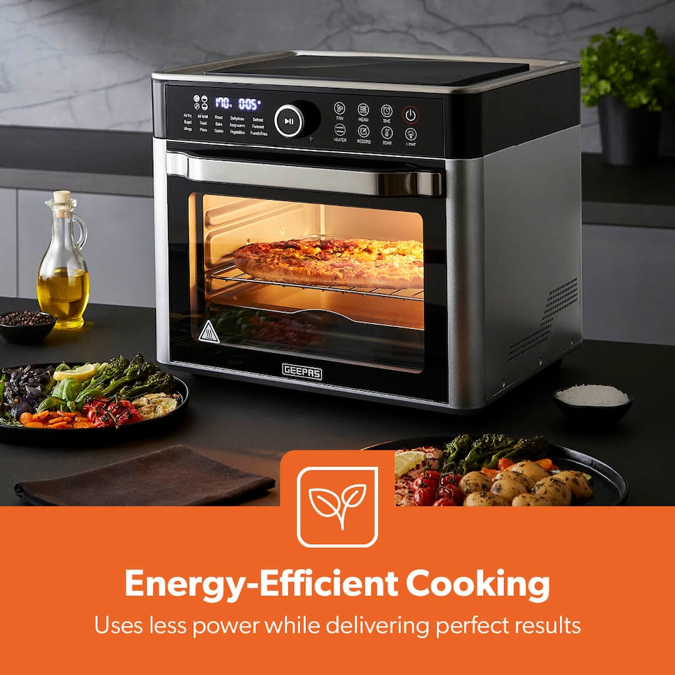 image 1 of Geepas 22L Countertop Convection Air Fryer Oven 1700W